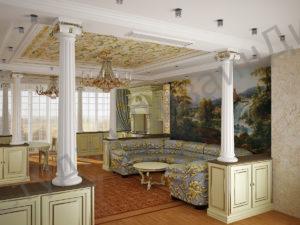 3D визуализация. Гостиная