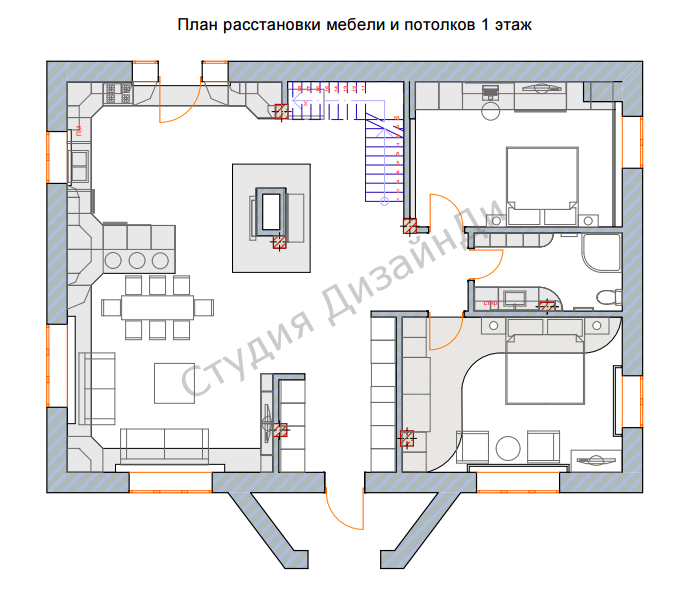 План. Дом ветеран 1 этаж