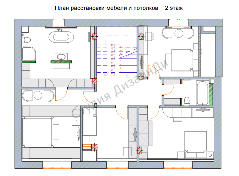 План. Дом ветеран 2 этаж